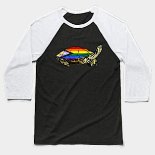 Intersex Inclusive Progress Pride Turtle Baseball T-Shirt